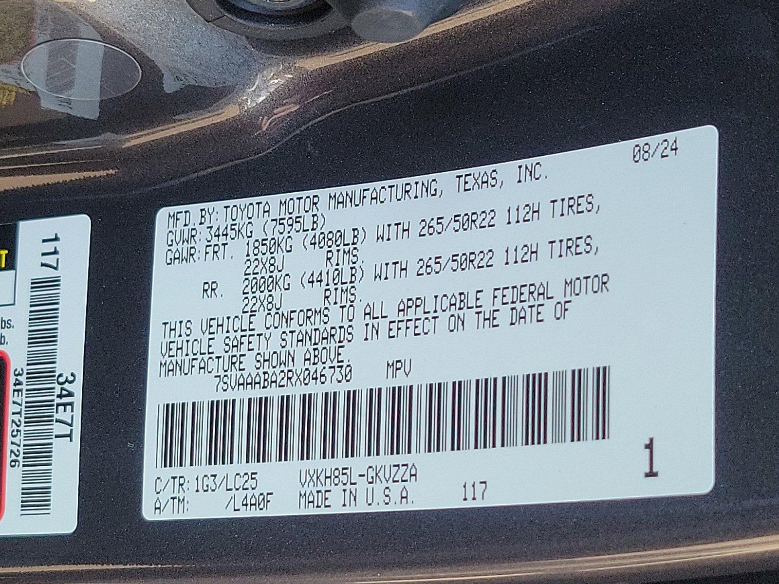 2024 Toyota Sequoia Vehicle Photo in Harrisburg, PA 17111