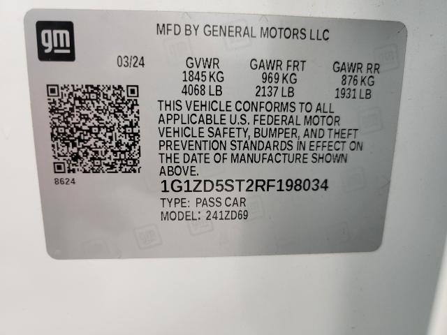 2024 Chevrolet Malibu Vehicle Photo in NEENAH, WI 54956-2243
