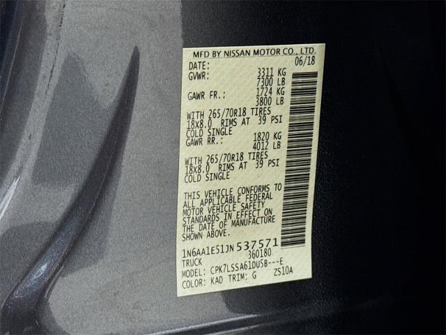 2018 Nissan Titan Vehicle Photo in EVERETT, WA 98203-5662