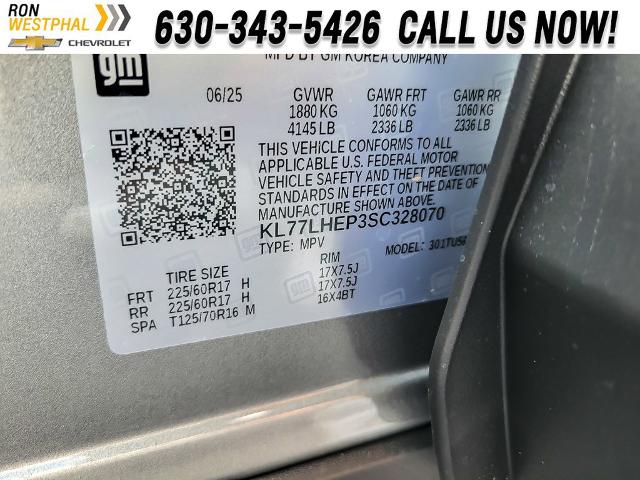 2025 Chevrolet Trax Vehicle Photo in AURORA, IL 60503-9326