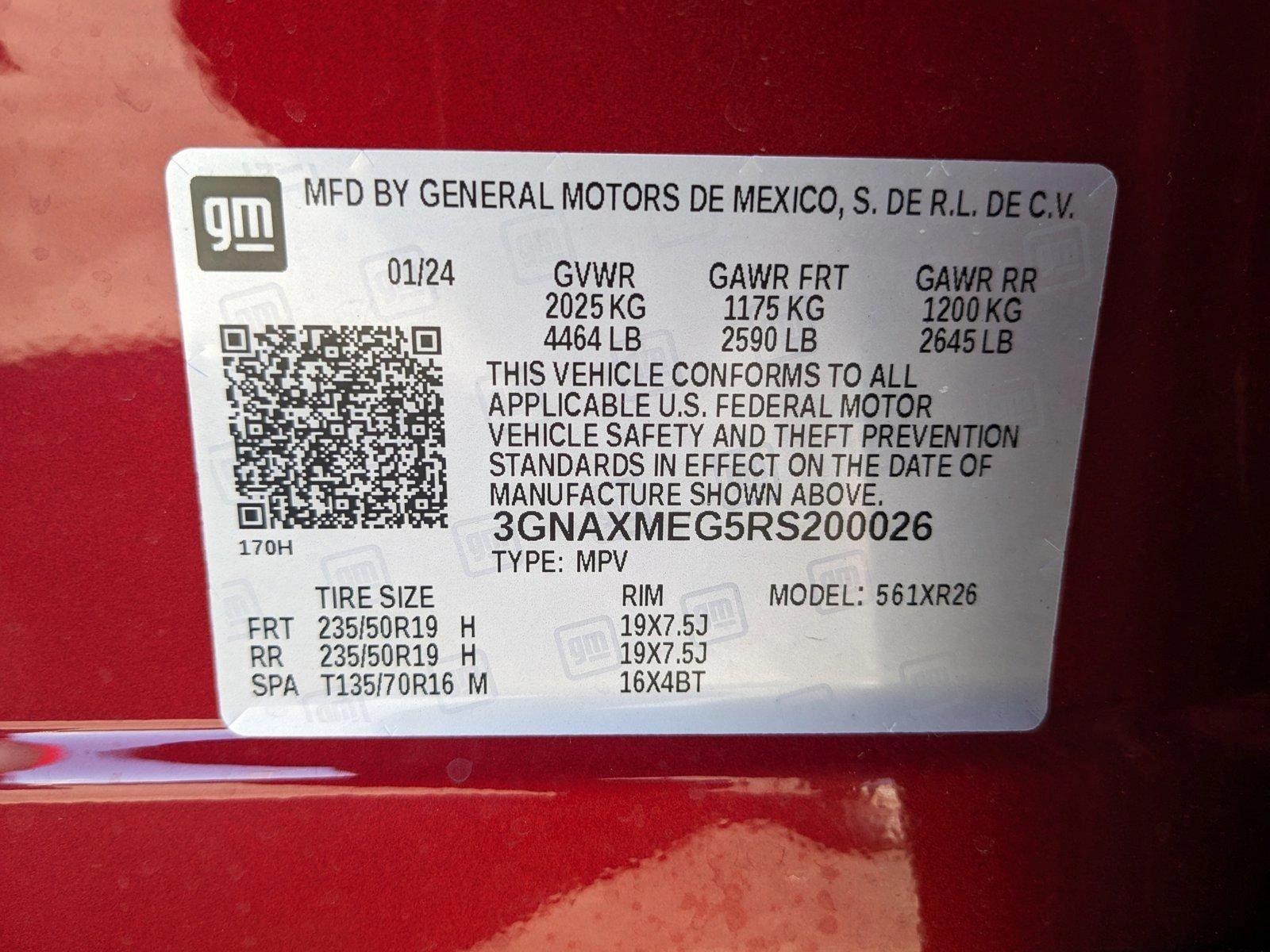 2024 Chevrolet Equinox Vehicle Photo in HOUSTON, TX 77034-5009