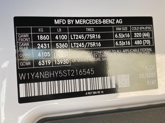 2025 Mercedes-Benz Sprinter Cargo Van Vehicle Photo in Appleton, WI 54913