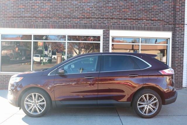 Used 2021 Ford Edge Titanium with VIN 2FMPK4K92MBA63757 for sale in Ashland, NE