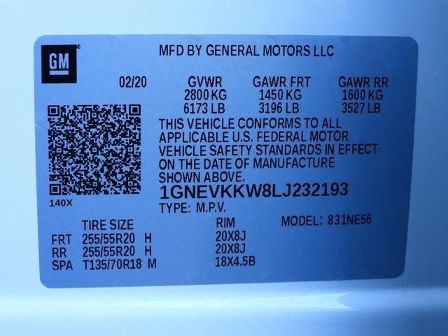 2020 Chevrolet Traverse Vehicle Photo in DALLAS, TX 75244-5909