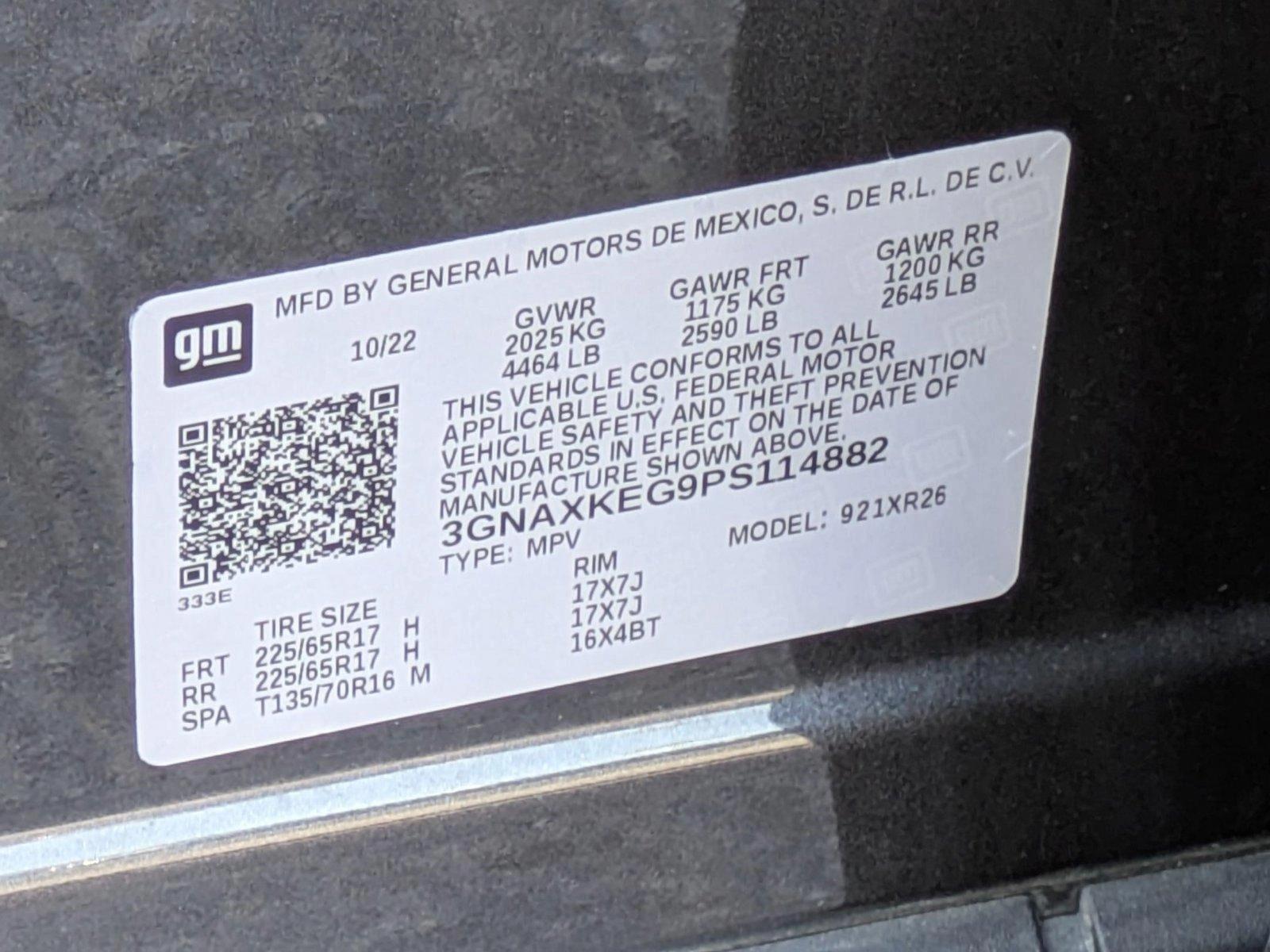 2023 Chevrolet Equinox Vehicle Photo in CLEARWATER, FL 33764-7163