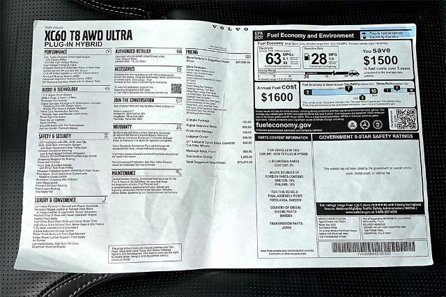 2025 Volvo XC60 Plug-In Hybrid Vehicle Photo in Grapevine, TX 76051