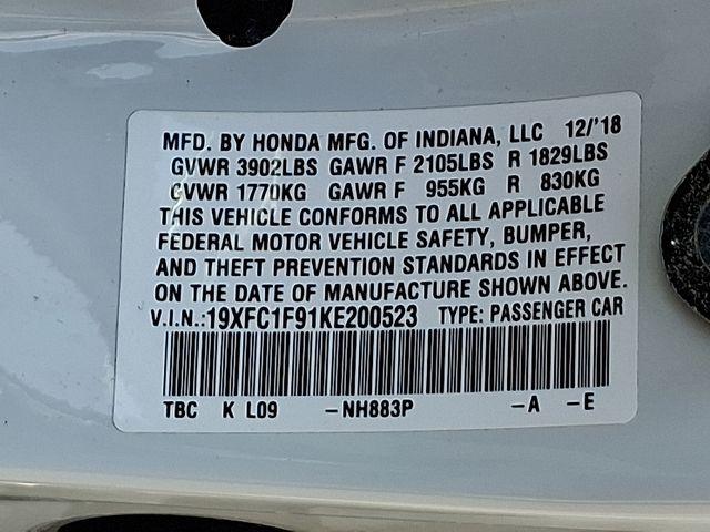 2019 Honda Civic Vehicle Photo in PAWLING, NY 12564-3219
