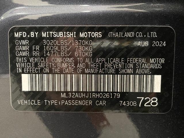 2024 Mitsubishi Mirage Vehicle Photo in Appleton, WI 54913