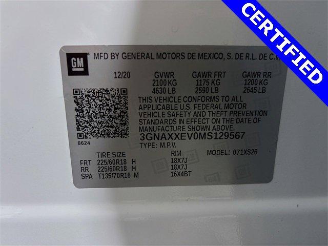 2021 Chevrolet Equinox Vehicle Photo in PUYALLUP, WA 98371-4149