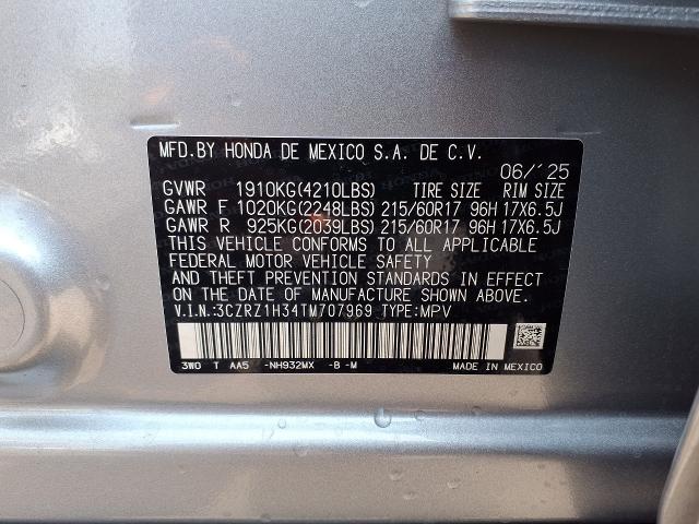 2026 Honda HR-V Vehicle Photo in Oshkosh, WI 54904