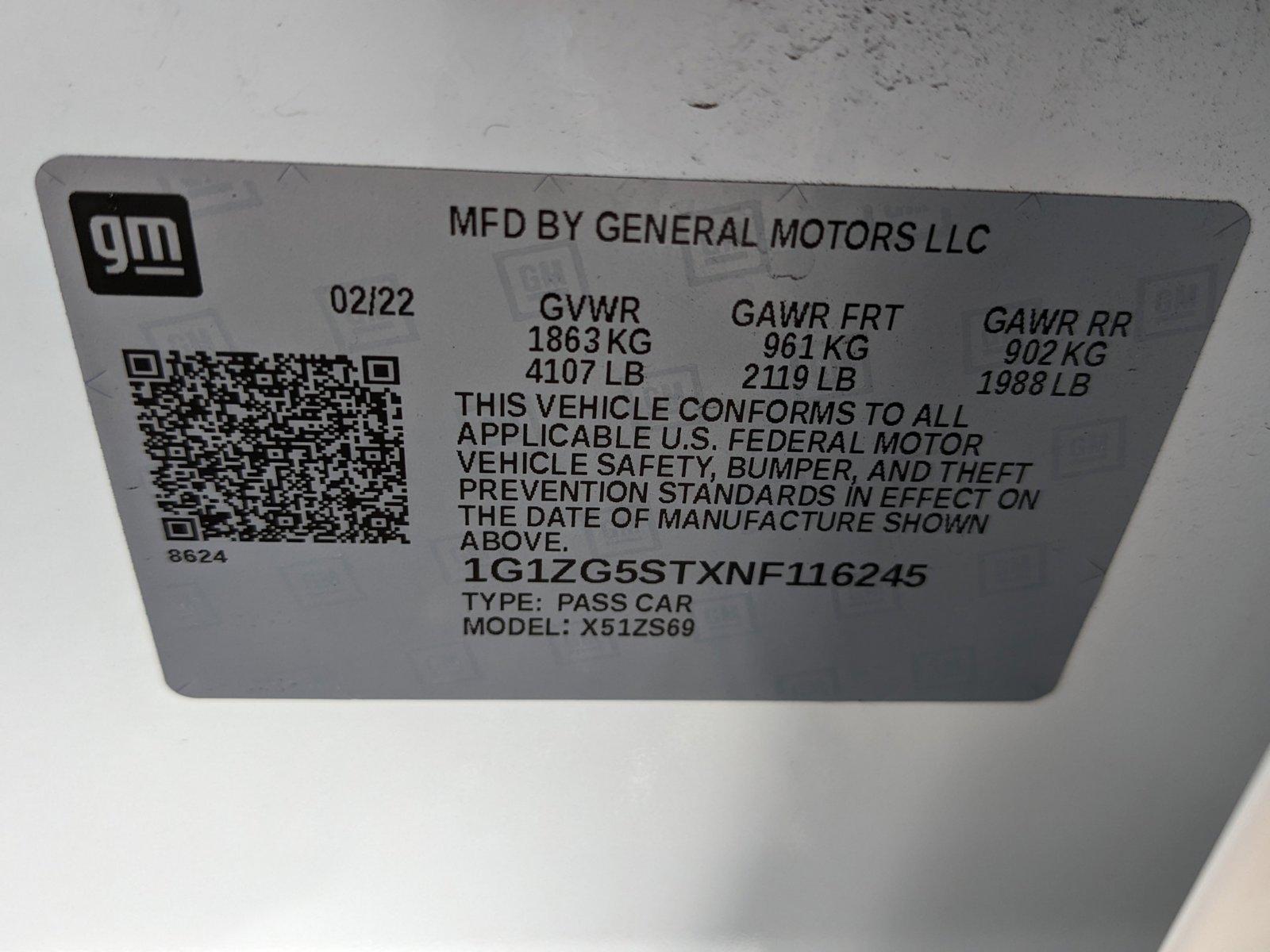 2022 Chevrolet Malibu Vehicle Photo in ORLANDO, FL 32808-7998