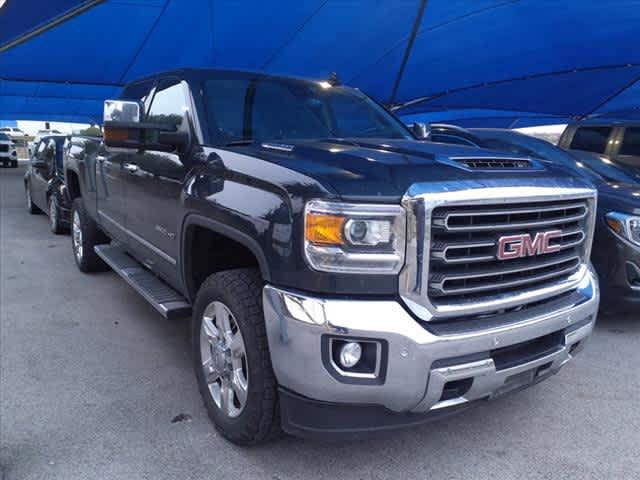 Used 2019 GMC Sierra 2500HD SLT with VIN 1GT12REYXKF217136 for sale in Decatur, TX