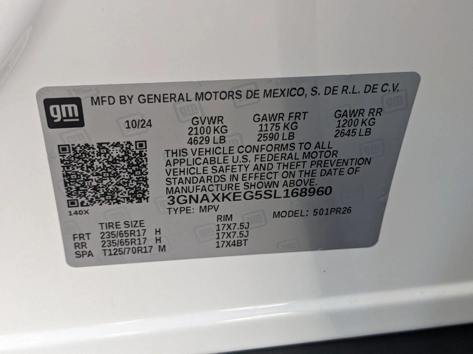 2025 Chevrolet Equinox Vehicle Photo in GREENACRES, FL 33463-3207