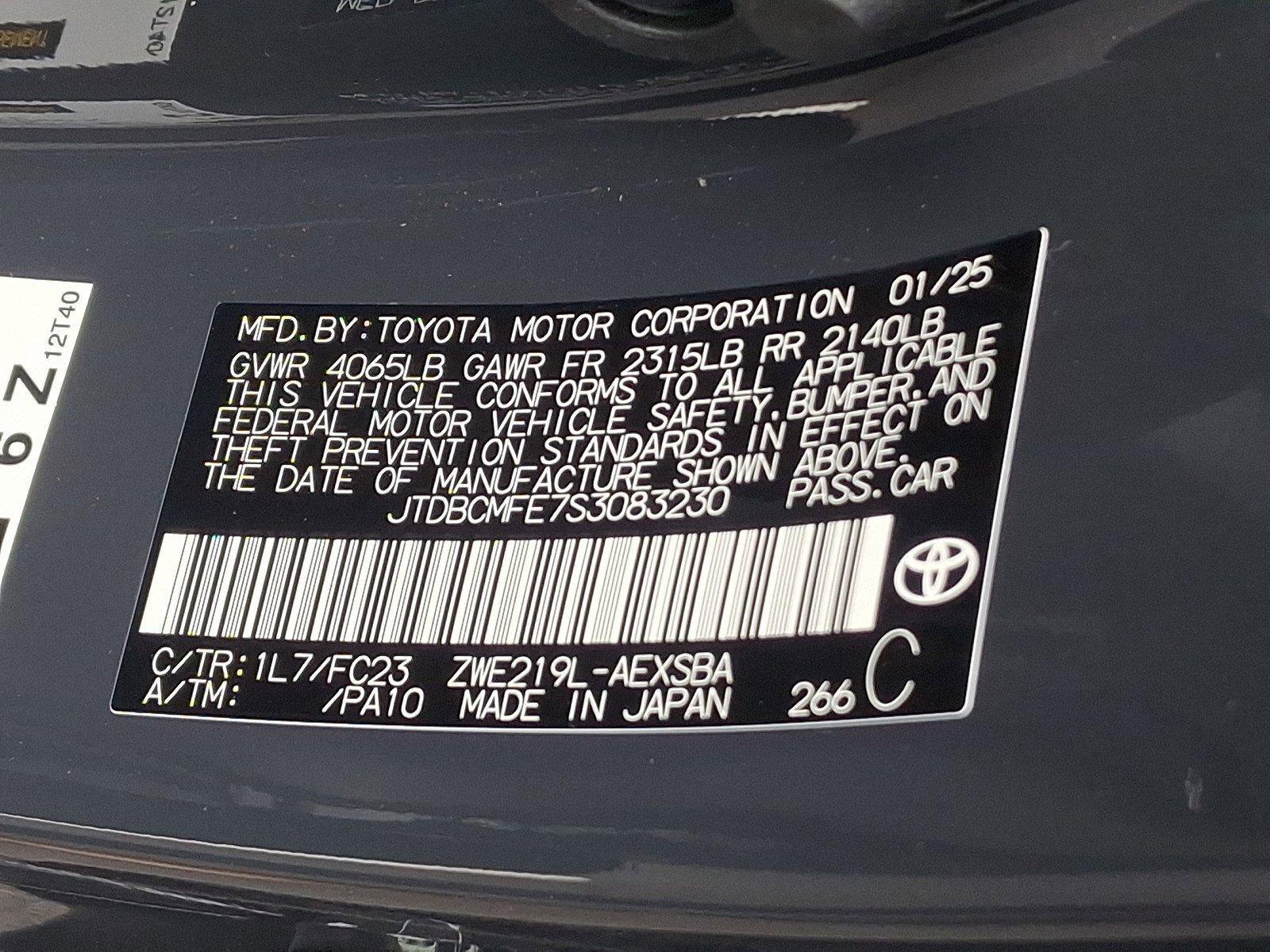 2025 Toyota Corolla Vehicle Photo in Harrisburg, PA 17111