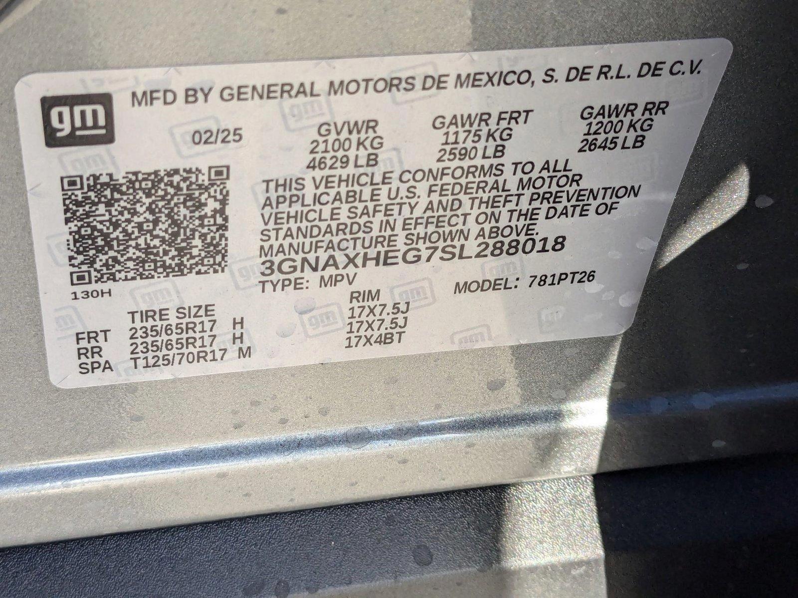 2025 Chevrolet Equinox Vehicle Photo in MIAMI, FL 33134-2699