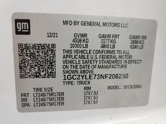 2022 Chevrolet Silverado 2500 HD Vehicle Photo in MADISON, WI 53713-3220