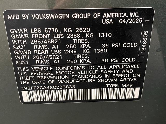 2025 Volkswagen Atlas Cross Sport Vehicle Photo in Appleton, WI 54913