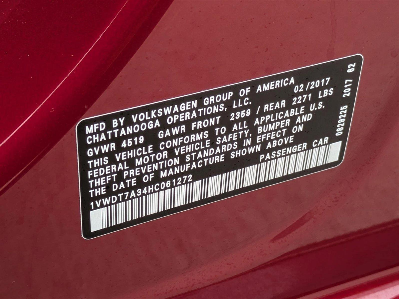 2017 Volkswagen Passat Vehicle Photo in Tustin, CA 92782