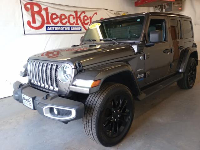 Used 2021 Jeep Wrangler Unlimited Sahara 4XE with VIN 1C4JJXP62MW643375 for sale in Red Springs, NC