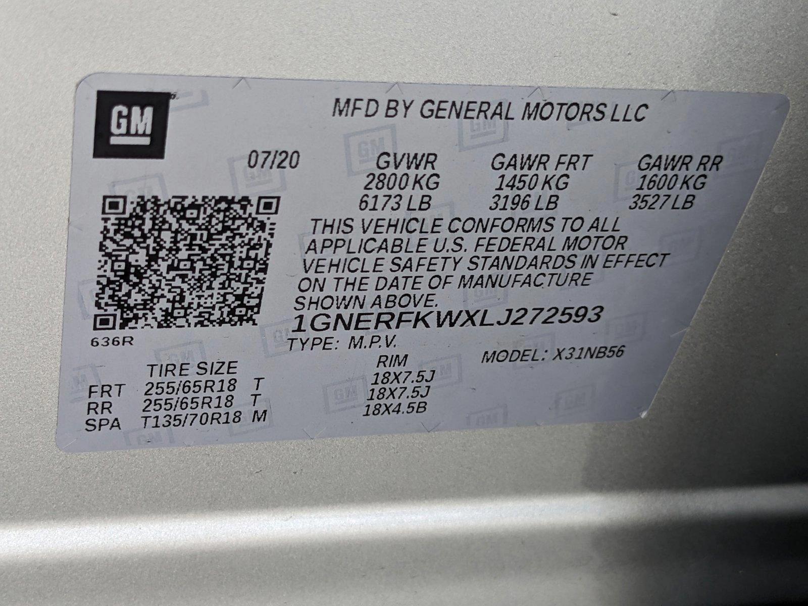 2020 Chevrolet Traverse Vehicle Photo in MIAMI, FL 33172-3015