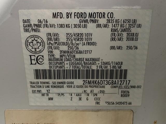 2016 Ford Flex Vehicle Photo in Appleton, WI 54913