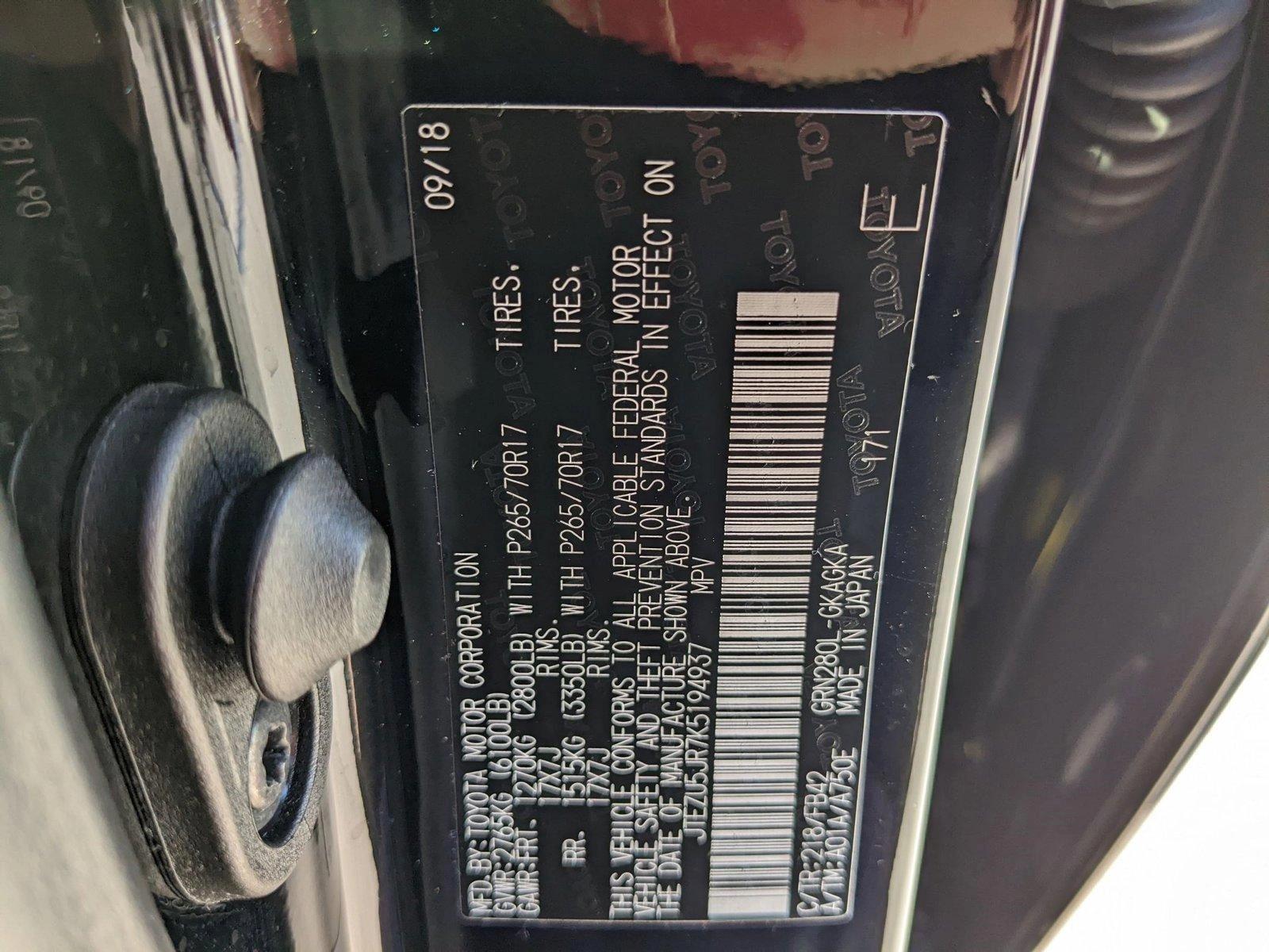 2019 Toyota 4Runner Vehicle Photo in Davie, FL 33331