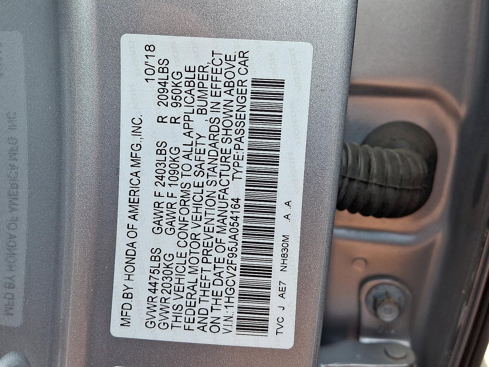 2018 Honda Accord Sedan Vehicle Photo in Harrisburg, PA 17111
