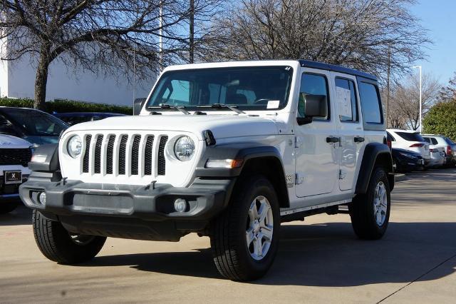 Used 2021 Jeep Wrangler Unlimited Sport S with VIN 1C4HJXDN6MW625679 for sale in Hughes Springs, TX