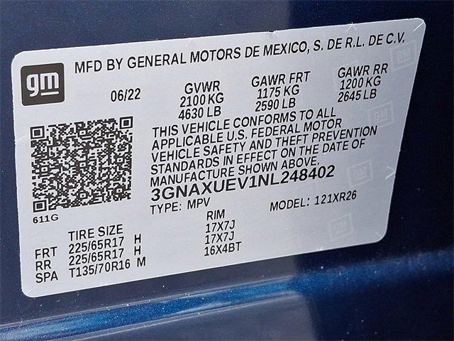 2022 Chevrolet Equinox Vehicle Photo in LANCASTER, PA 17601-0000