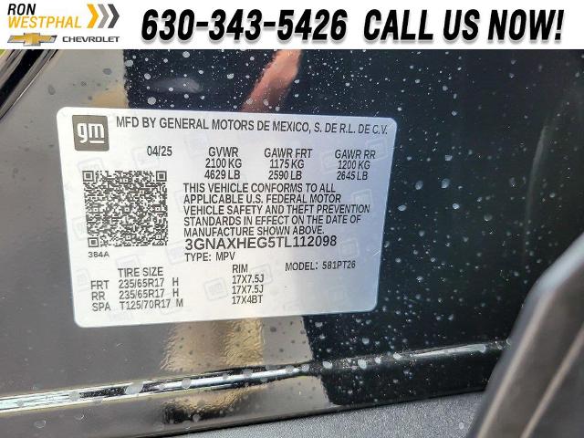 2026 Chevrolet Equinox Vehicle Photo in AURORA, IL 60503-9326