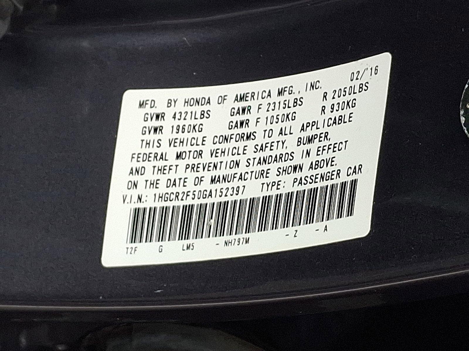 2016 Honda Accord Sedan Vehicle Photo in Harrisburg, PA 17111
