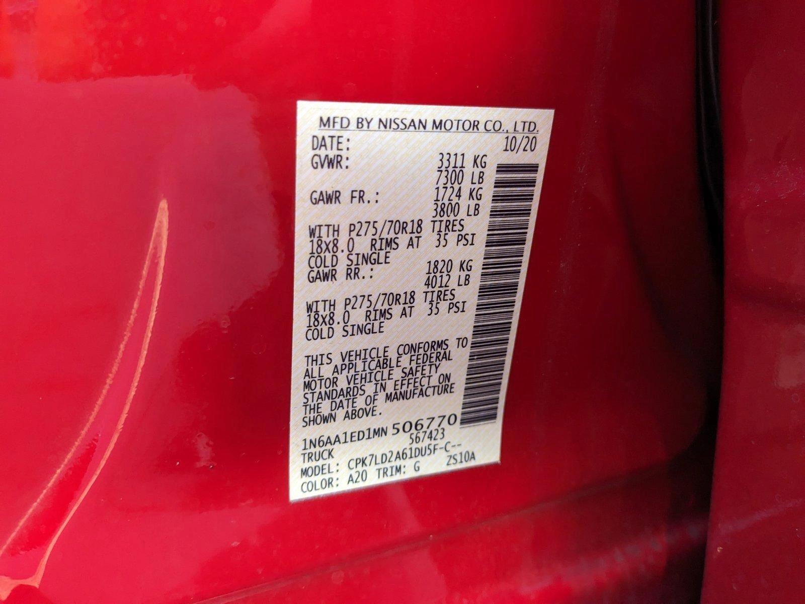 2021 Nissan Titan Vehicle Photo in Sanford, FL 32771