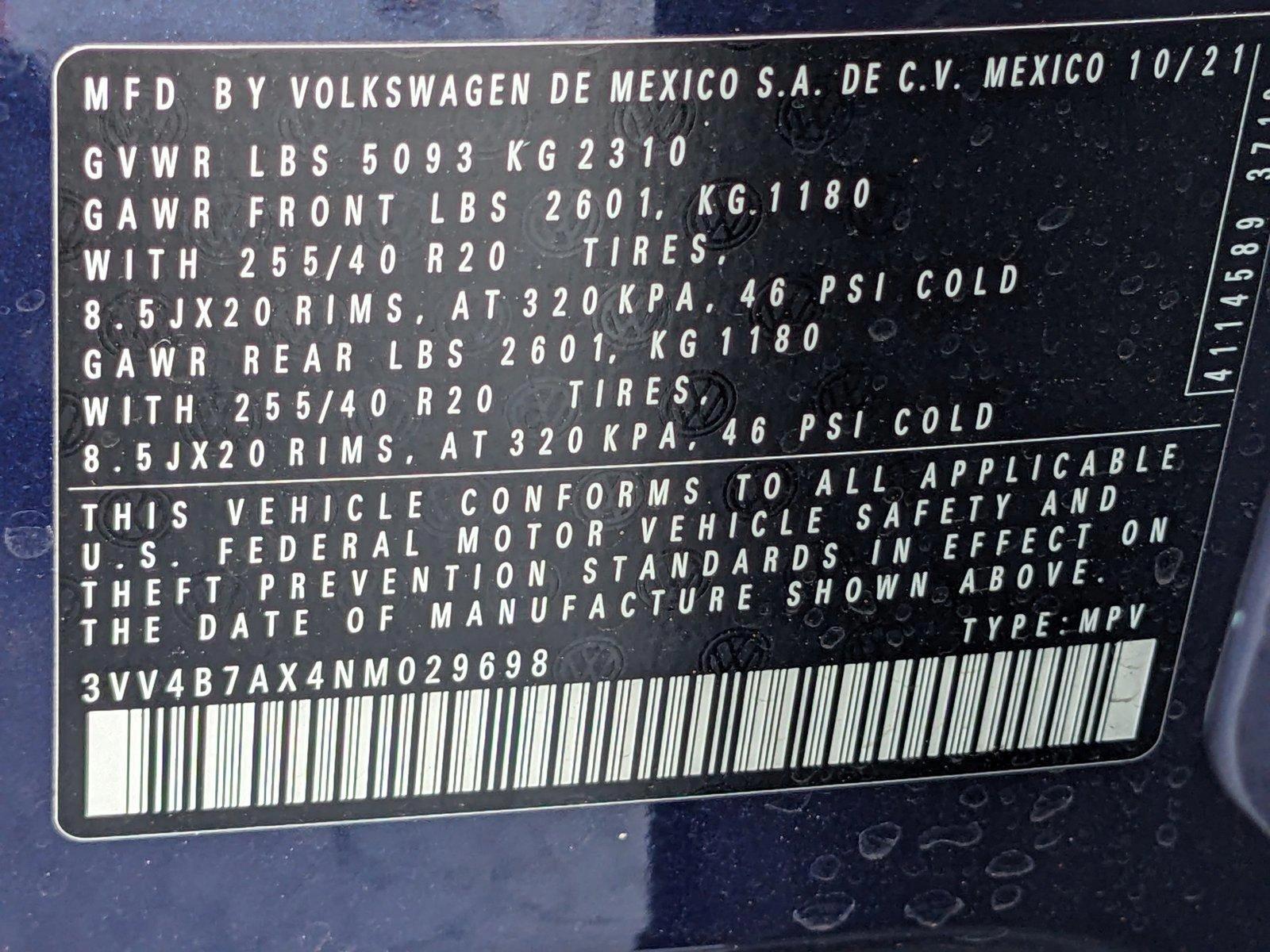 2022 Volkswagen Tiguan Vehicle Photo in Margate, FL 33063