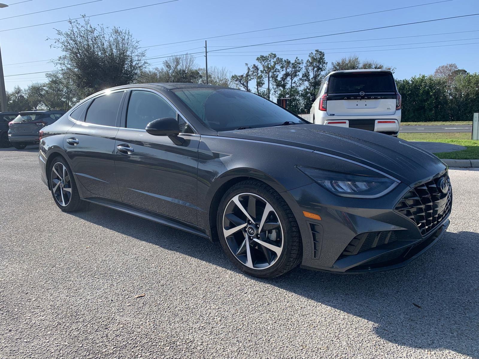 Used 2021 Hyundai Sonata SEL Plus with VIN 5NPEJ4J28MH099850 for sale in Winter Haven, FL