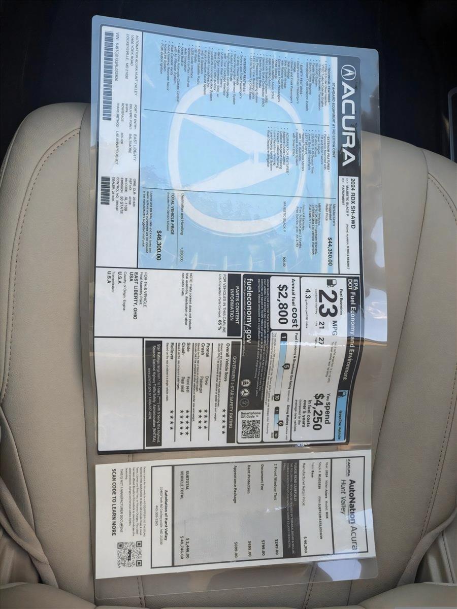 2024 Acura RDX Vehicle Photo in Cockeysville, MD 21030-2508