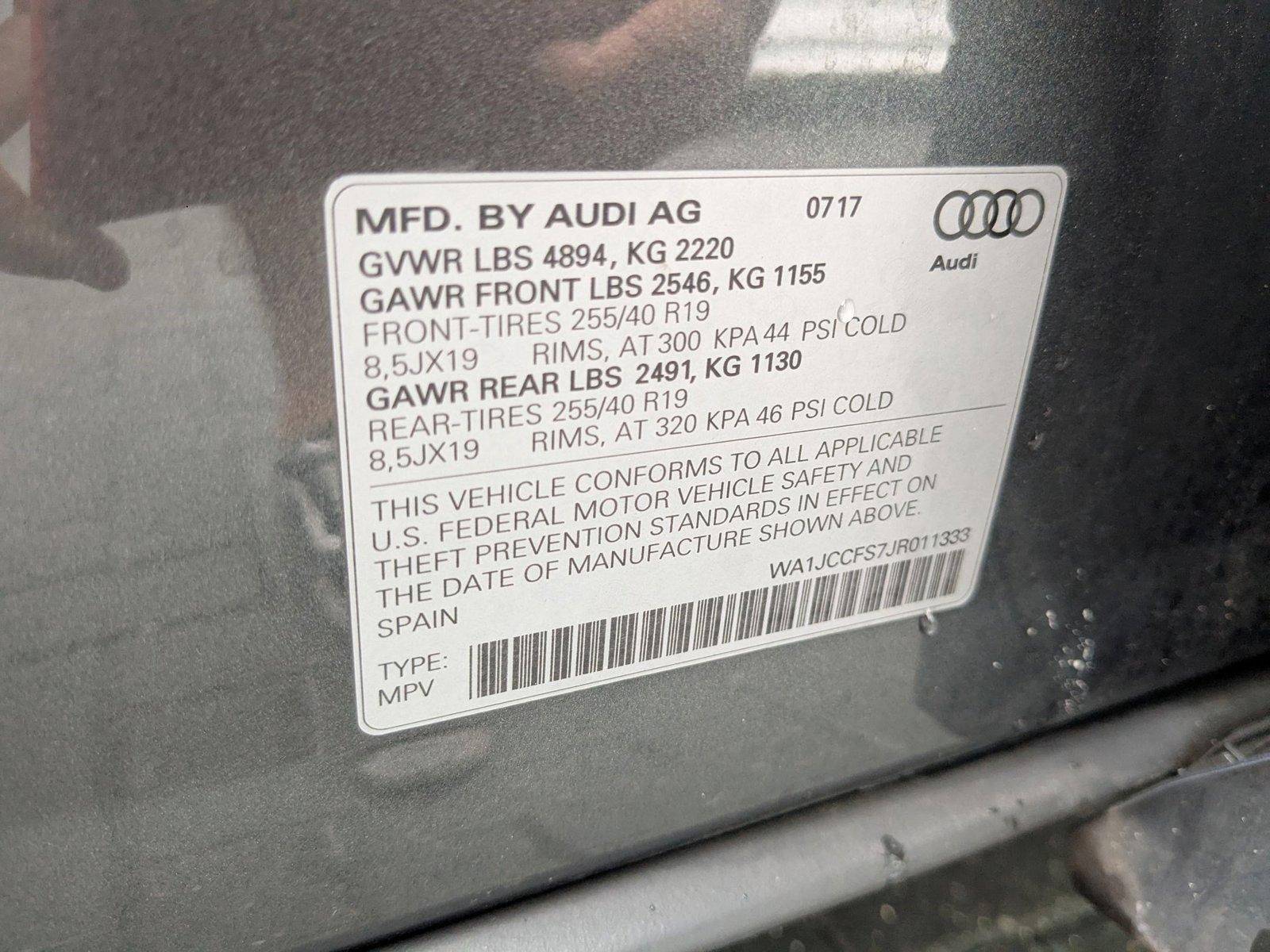 2018 Audi Q3 Vehicle Photo in Pompano Beach, FL 33064