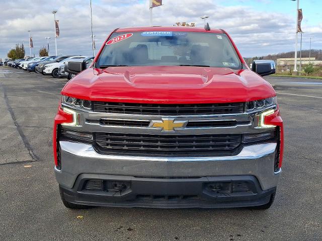 Certified 2021 Chevrolet Silverado 1500 LT with VIN 1GCPYJEK5MZ443110 for sale in Washington, PA