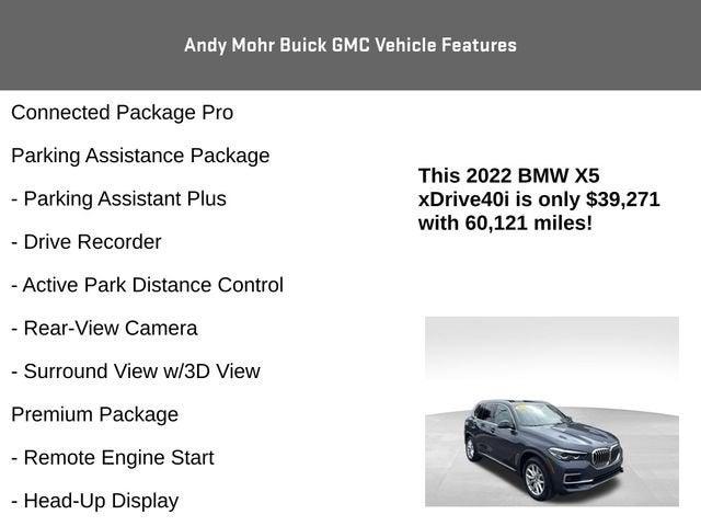 2022 BMW X5 xDrive40i Vehicle Photo in Fishers, IN 46038