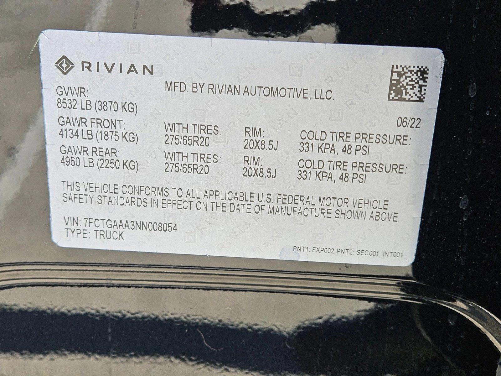 2022 Rivian R1T Vehicle Photo in HENDERSON, NV 89014-6702