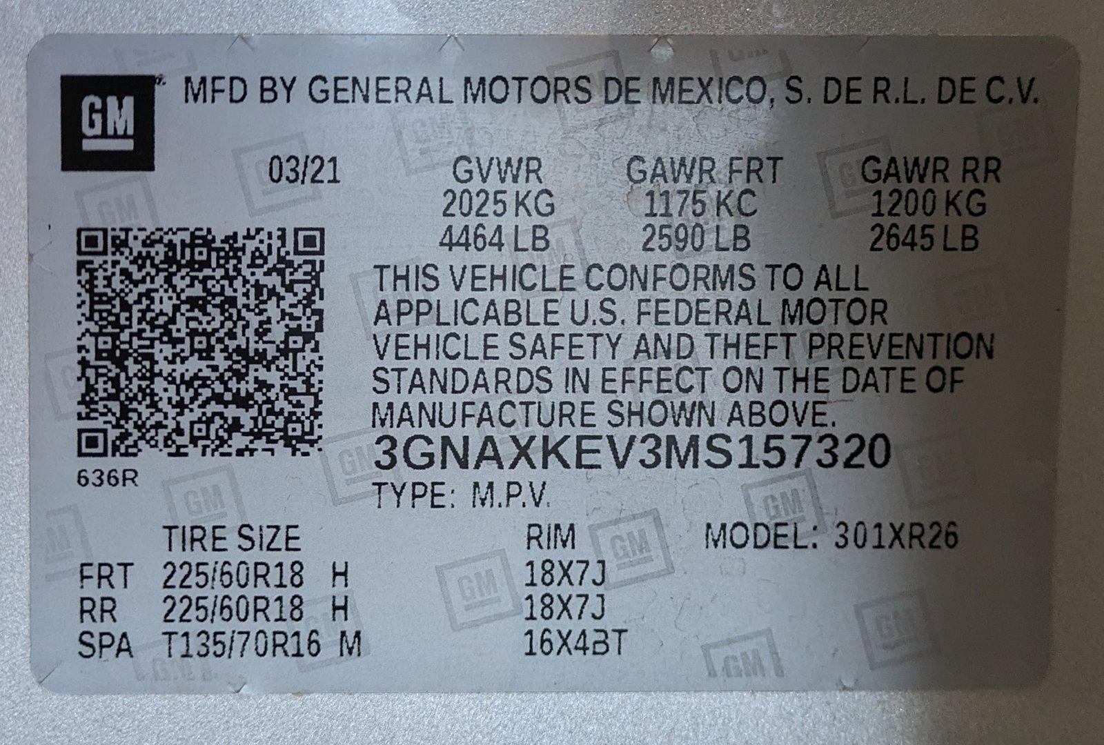 2021 Chevrolet Equinox Vehicle Photo in Las Vegas, NV 89149