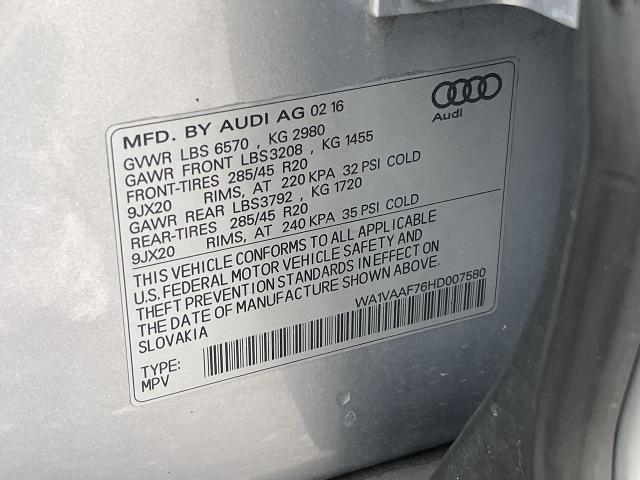 2017 Audi Q7 Vehicle Photo in TURLOCK, CA 95380-4918