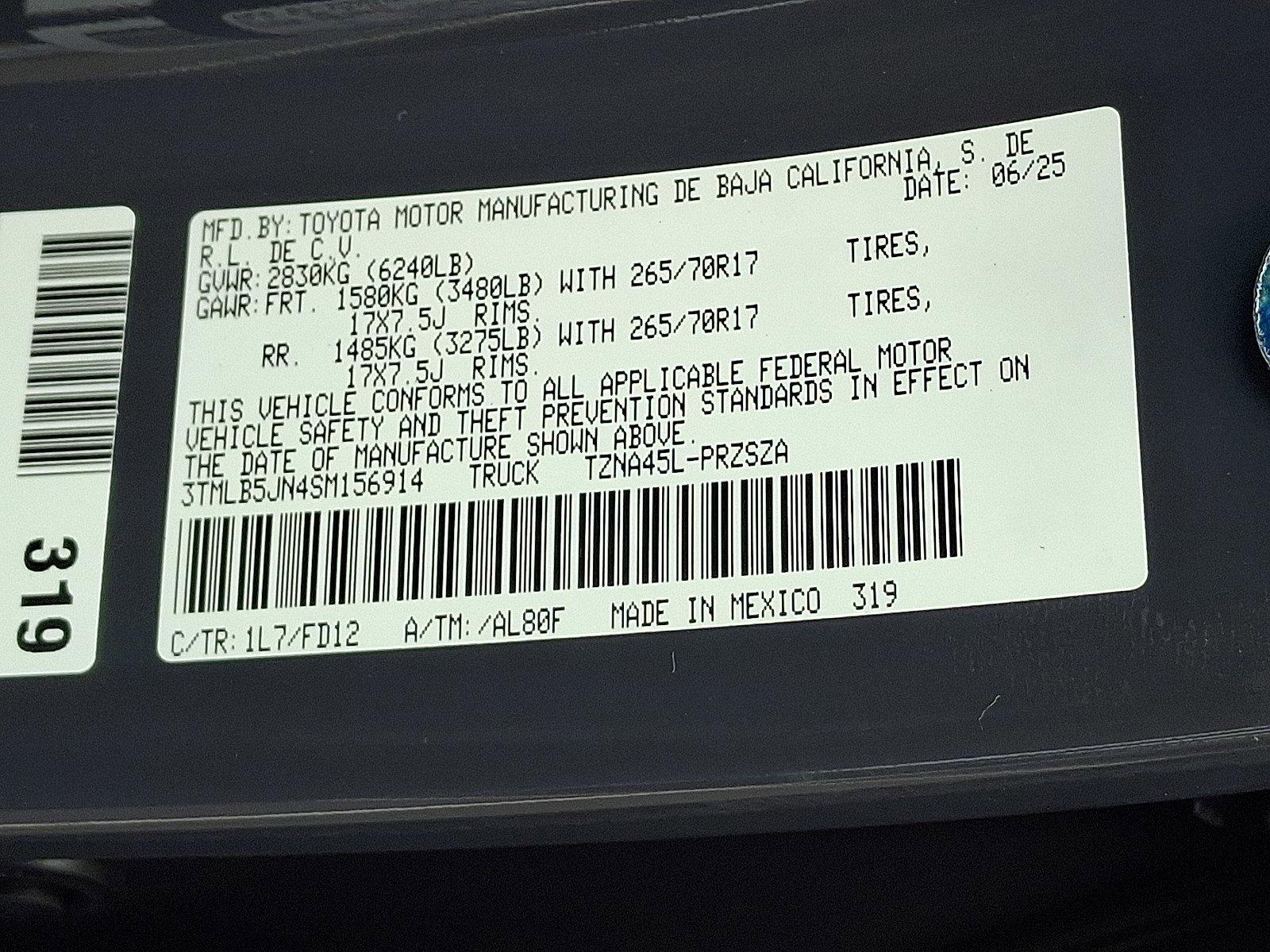 2025 Toyota Tacoma 4WD Vehicle Photo in Harrisburg, PA 17111