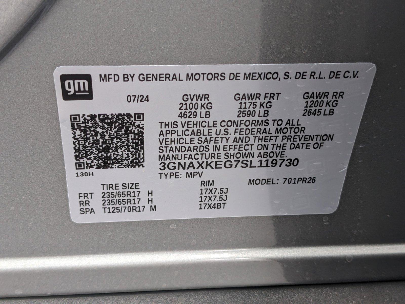 2025 Chevrolet Equinox Vehicle Photo in GREENACRES, FL 33463-3207