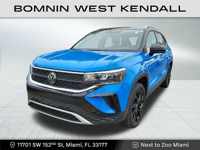 Used 2023 Volkswagen Taos SE with VIN 3VVEX7B28PM371232 for sale in Miami, FL