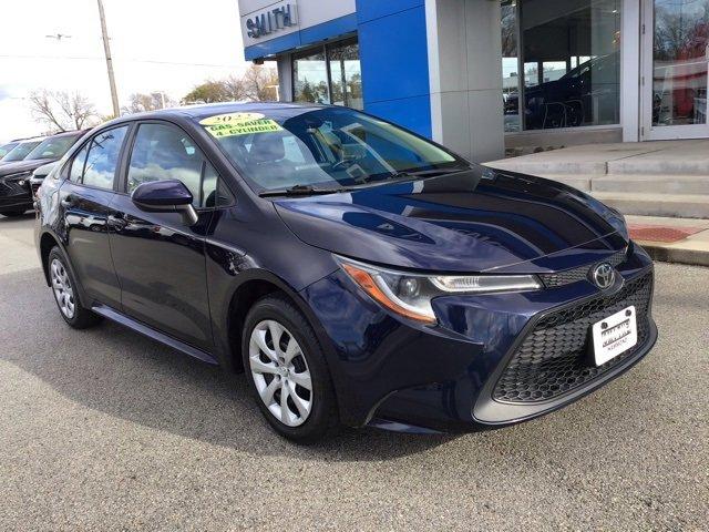 Used 2022 Toyota Corolla LE with VIN 5YFEPMAE7NP332372 for sale in Hammond, IN