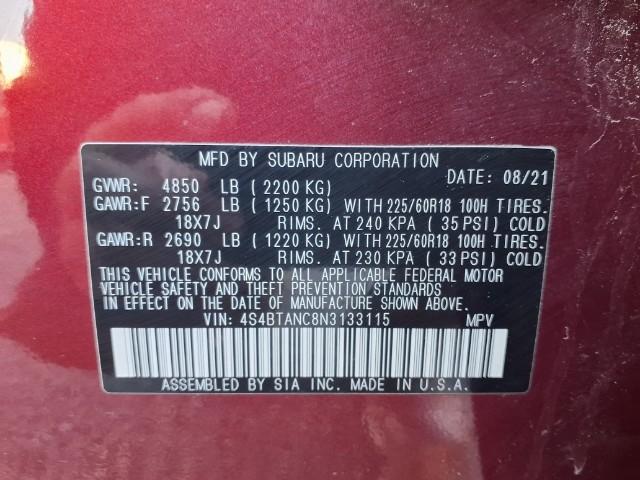 2022 Subaru Outback Vehicle Photo in Oshkosh, WI 54904