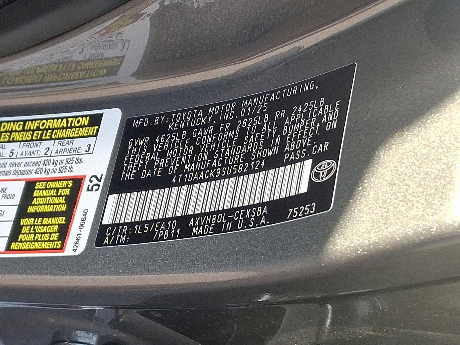 2025 Toyota Camry Vehicle Photo in Trevose, PA 19053