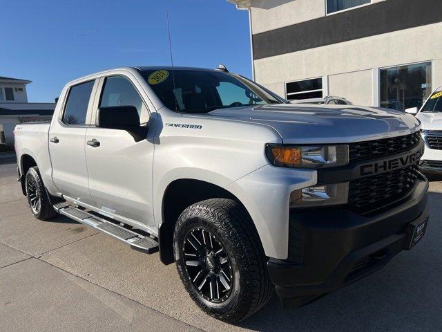 Used 2021 Chevrolet Silverado 1500 Work Truck with VIN 1GCPYAEH0MZ304992 for sale in Decorah, IA