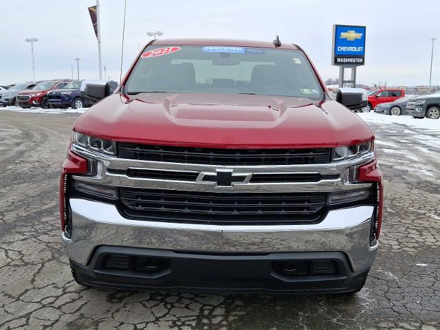 Certified 2021 Chevrolet Silverado 1500 LT with VIN 3GCUYDED3MG141644 for sale in Washington, PA