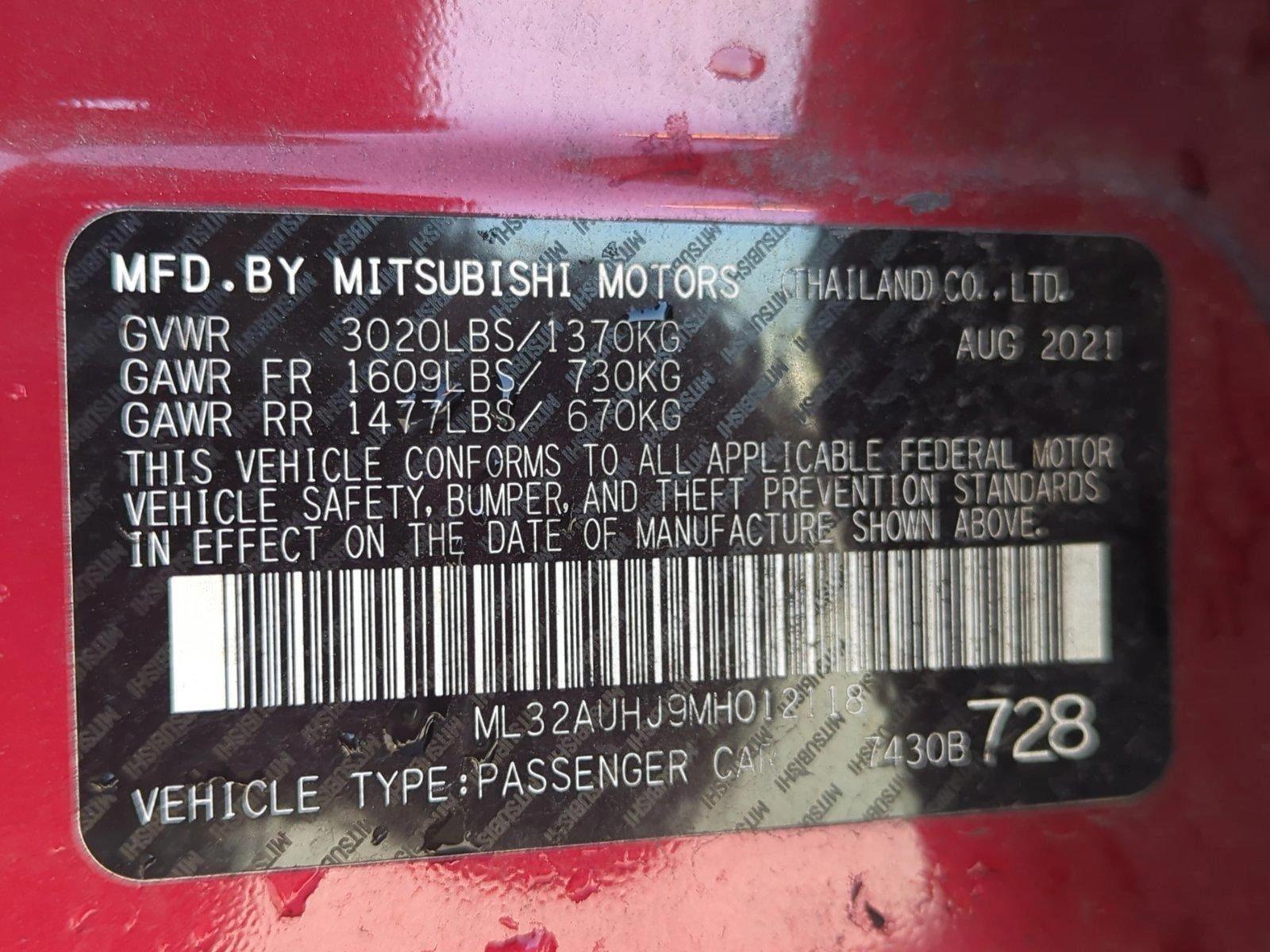 2021 Mitsubishi Mirage Vehicle Photo in Ft. Myers, FL 33907